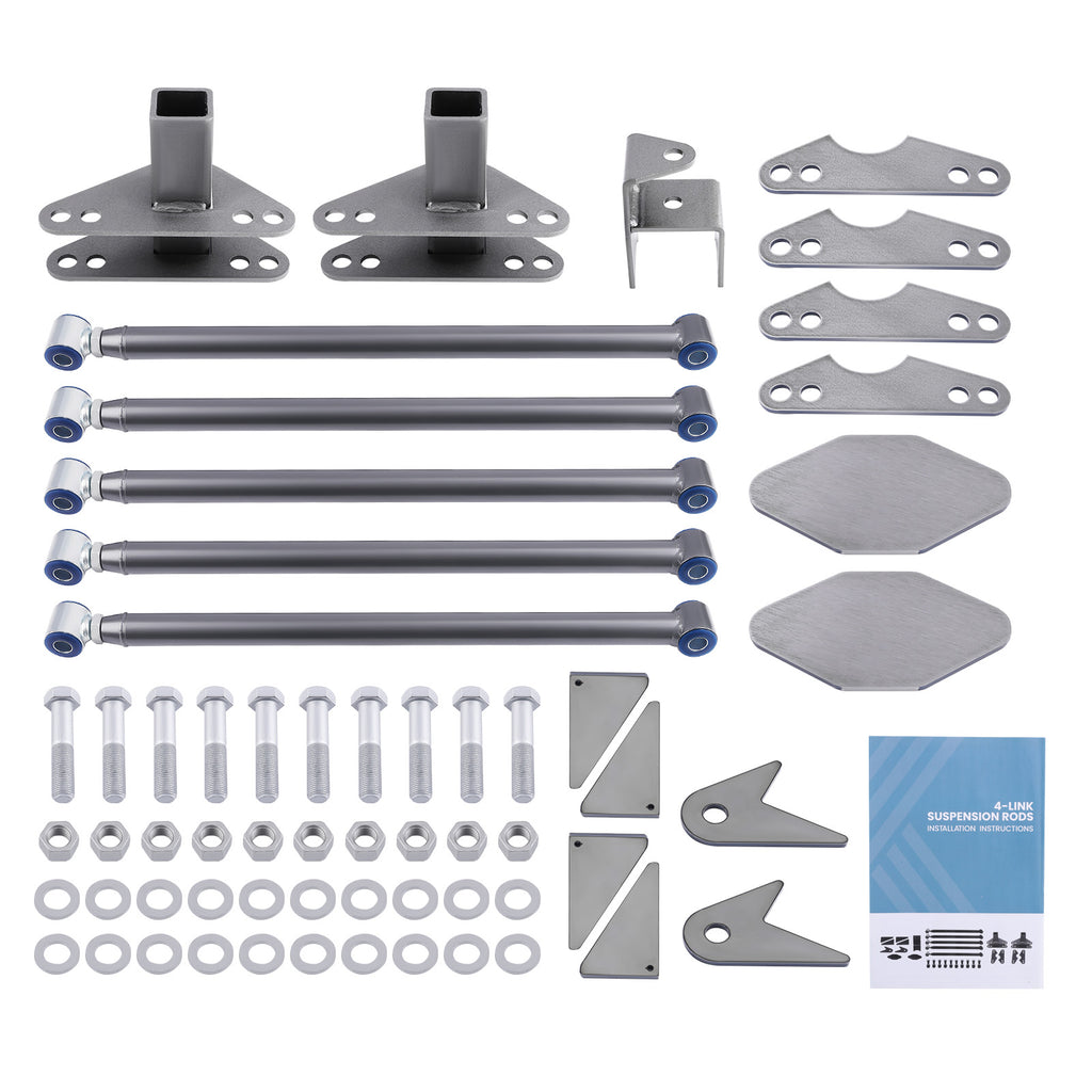 Universal Weld-On Parallel 4 Link Suspension Kit for Rod Rat Truck Car Air Ride