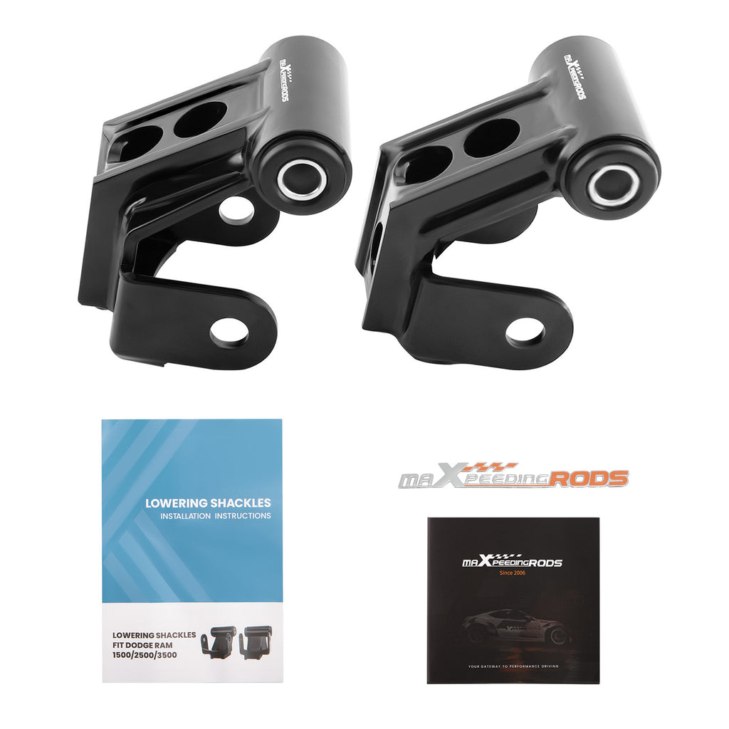 New Kit 2 inch leaf spring BELOW hanger Shackles geschikt voor Dodge Ram 1500 2500 2008 2009