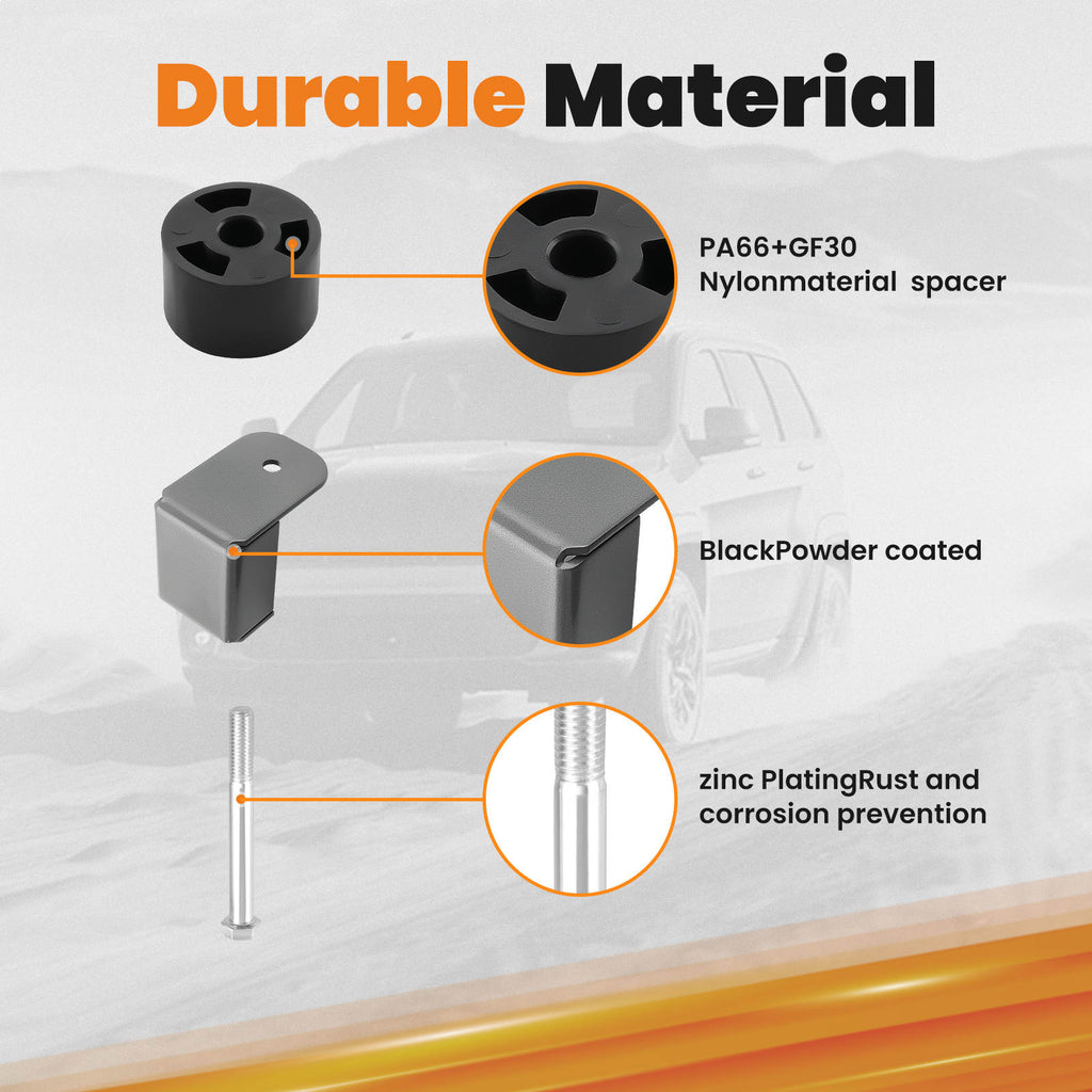 Body Lift Kit fit for compatible with Jeep Wrangler TJ 1997-2006 4WD 2004-2006 Nylon