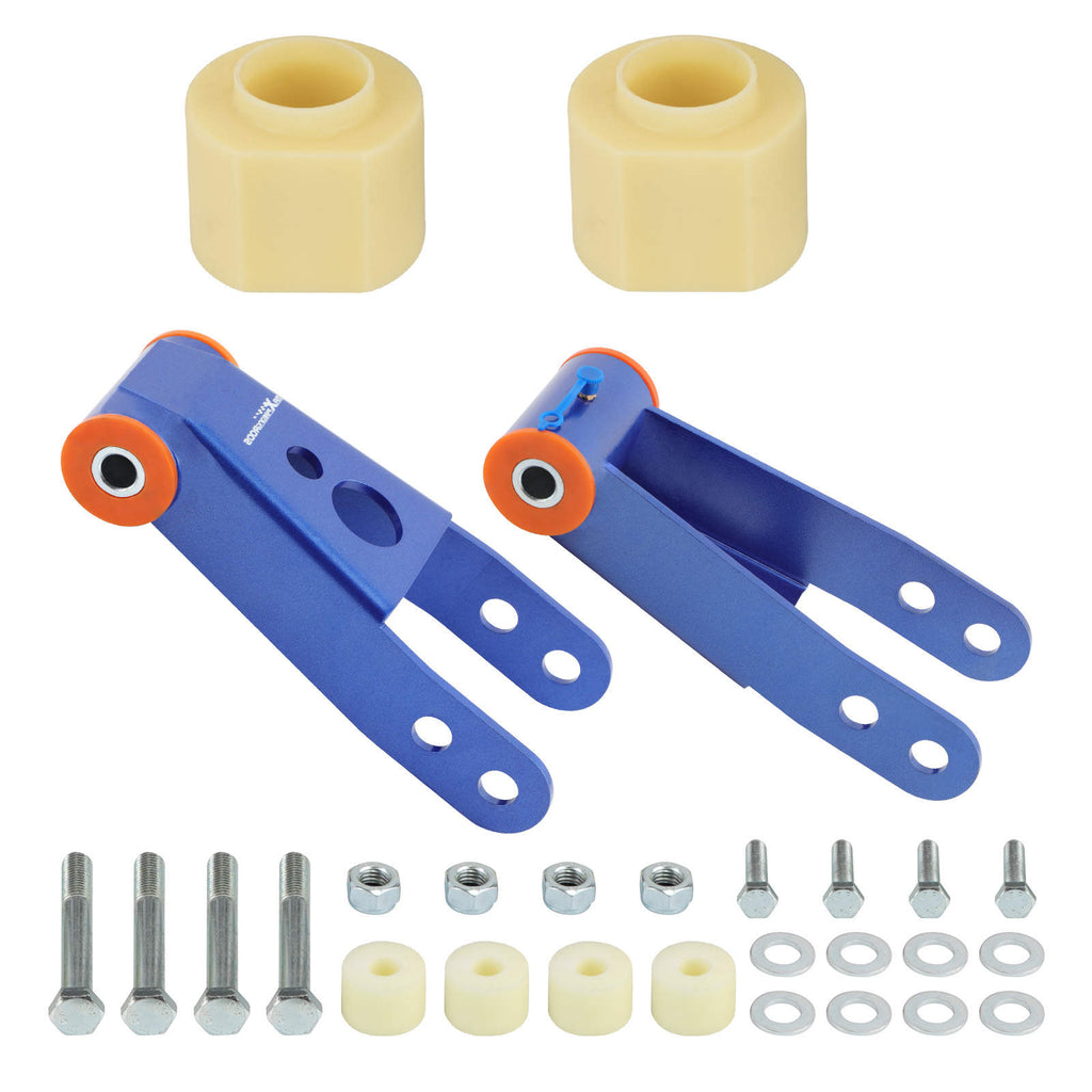 Lift Kit Front 3 Coil Spacer +Rear 2 Shackles compatible with Jeep Cherokee XJ 1984-2001