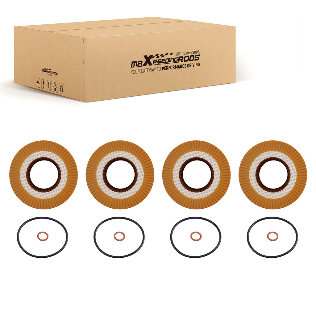 4 Filtres à Huile compatible for BMW 323Ci/325Ci 2000-2006 51223 Structure Plissée