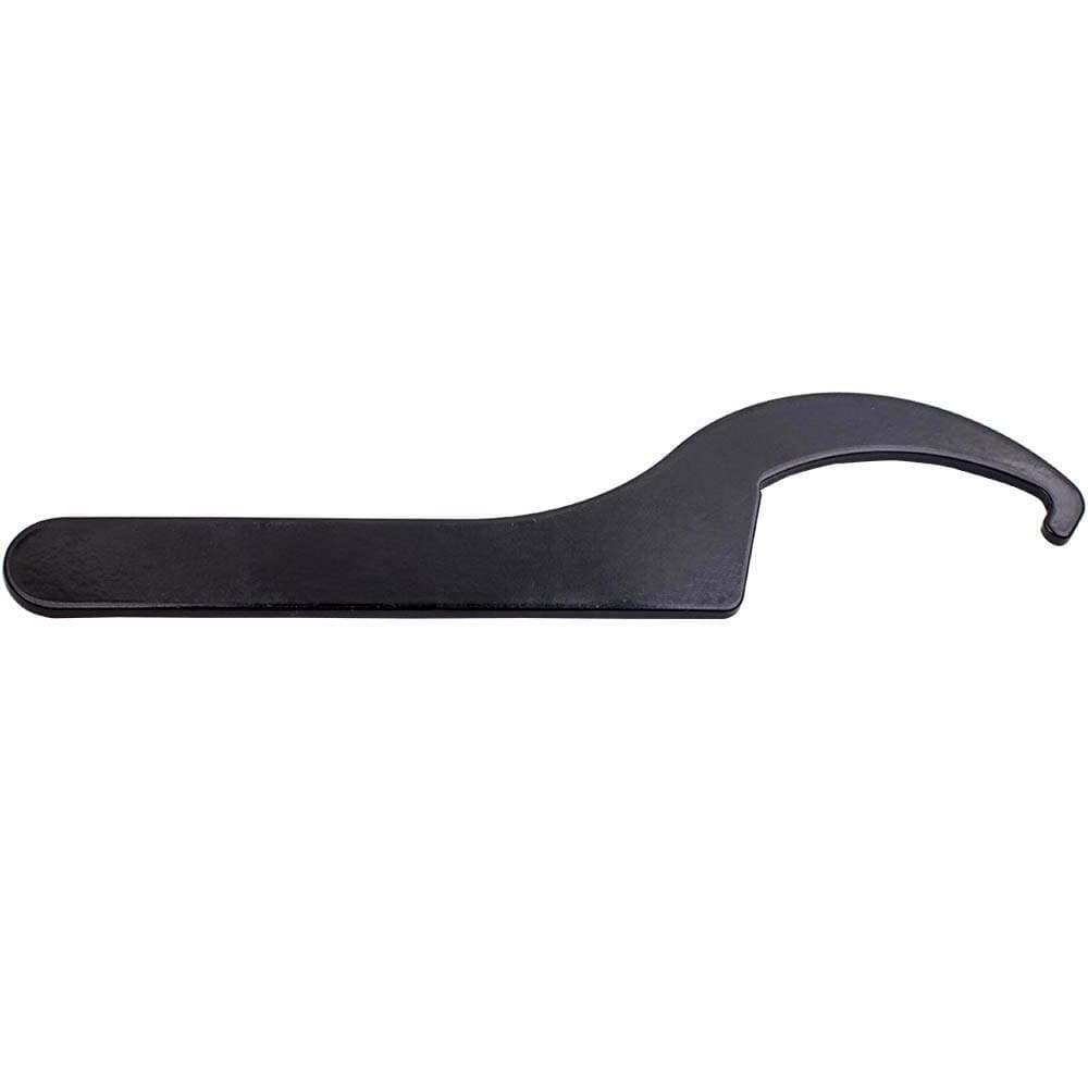 2x Steel adjustable spanner wrench for performance coilover kits black