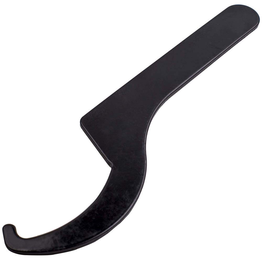 2x Steel adjustable spanner wrench for performance coilover kits black