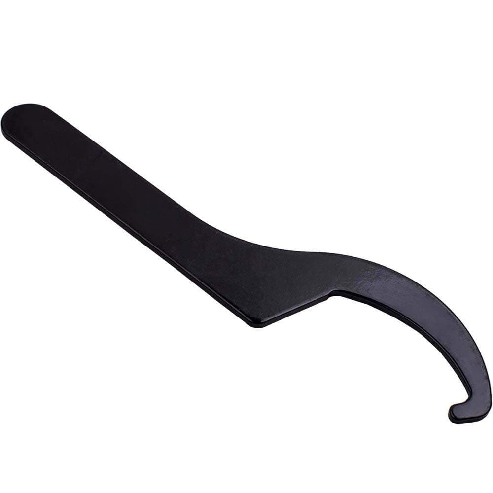 2x Steel adjustable spanner wrench for performance coilover kits black