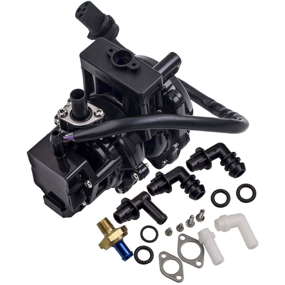 Replacement Fuel Pump + 4-Wire Kit 5007420 suitable for Johnson/Evinrude/VRO Thru 2006 Black