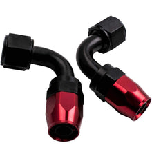 Load image into Gallery viewer, Hose End Adapter and AN10 Stainless Steel Braided Oil Fuel Line 5M 45° 0.80"