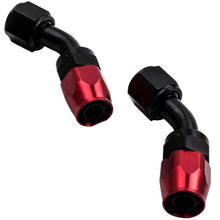Load image into Gallery viewer, Hose End Adapter and AN10 Stainless Steel Braided Oil Fuel Line 5M 45° 0.80"
