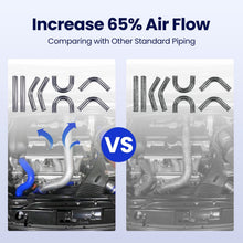 Load image into Gallery viewer, T04E T3/T4 Turbocharger .63 A/R 57 w/ Oil Line + Intercooler + Piping Hose Kits