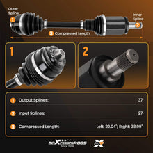 Load image into Gallery viewer, 2x Drive shaft left/right suitable for BMW 5 (F10 F11) 528i 535i 550i xDrive