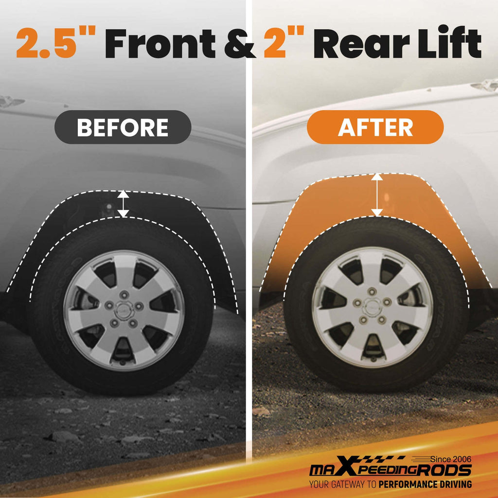 2.5"/6.4 cm Lift Kit Leveling Kit suitable for Jeep Liberty KK 4WD