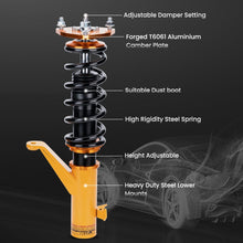 Load image into Gallery viewer, Schroefset Veerpoot Schokdemper Spring Suspension geschikt voor Honda Civic (EM2) 2001 - 2005