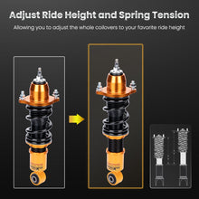 Load image into Gallery viewer, Schroefset Veerpoot Schokdemper Spring Suspension geschikt voor Honda Civic (EM2) 2001 - 2005