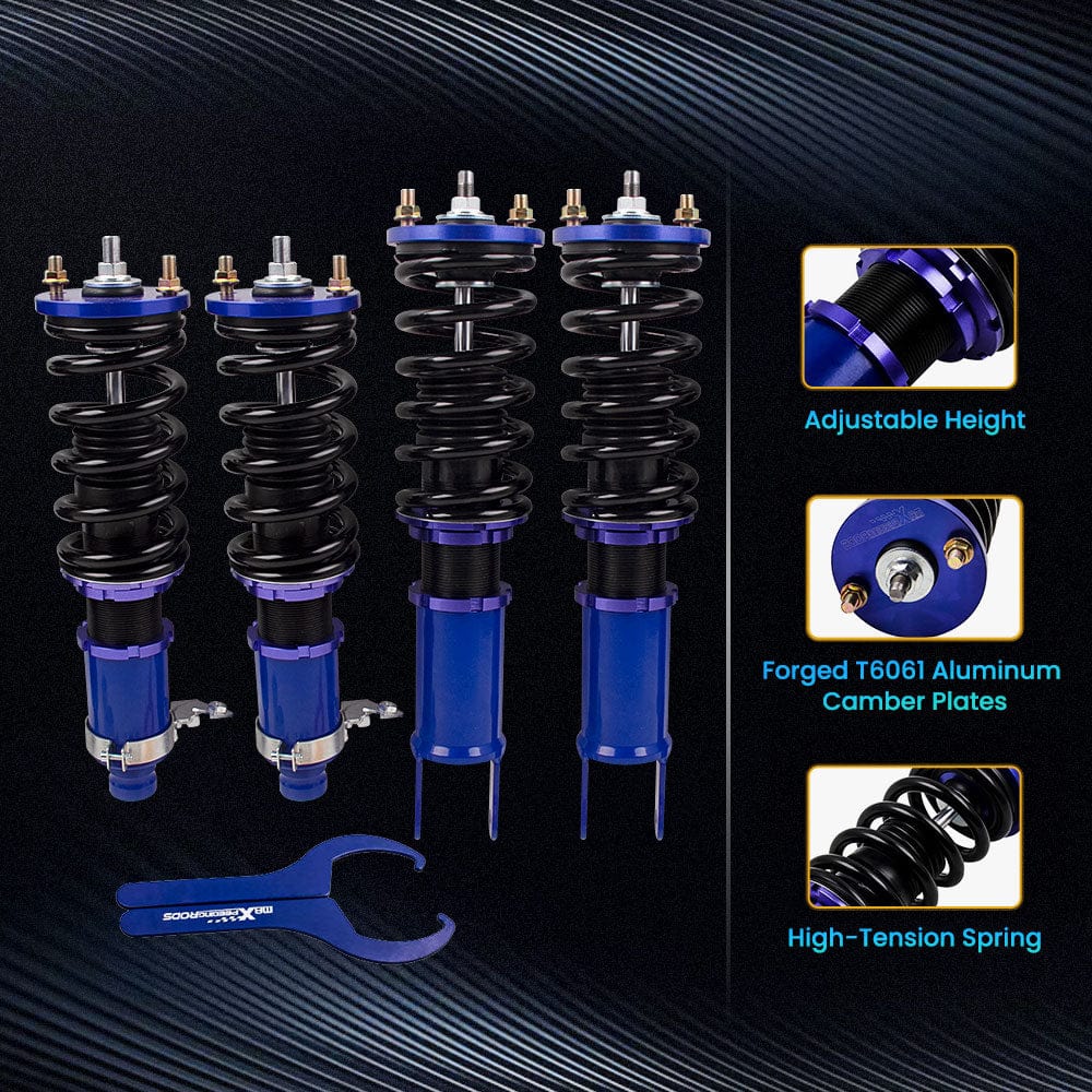 Maxpeedingrods voor and achter Schokdemper Ophangingskit geschikt voor Honda CR-X del Sol 1992-1995 EG (EG1)
