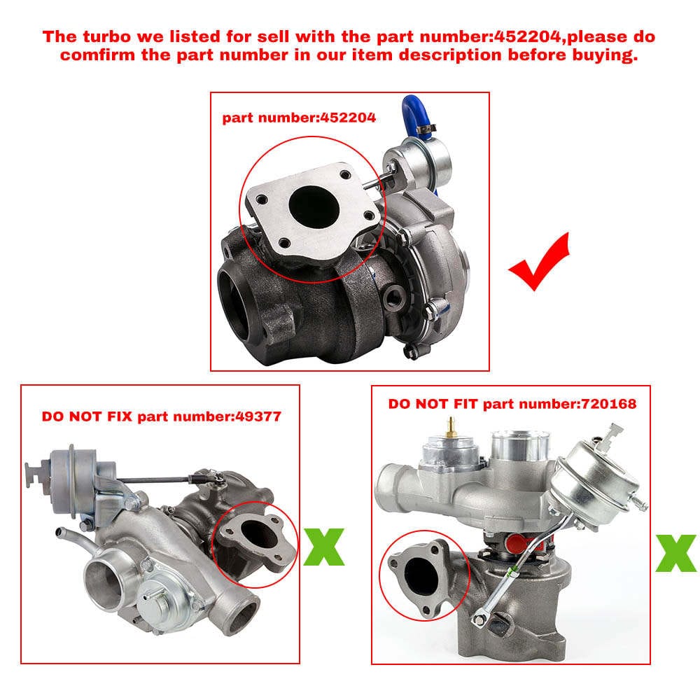 Turbo geschikt voor SAAB 9-3 9-5 B205E B235E voor GT1752S 452204 Turbo