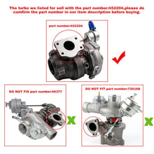 Load image into Gallery viewer, Turbo geschikt voor SAAB 9-3 9-5 B205E B235E voor GT1752S 452204 Turbo