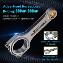 Load image into Gallery viewer, Drijfstangen geschikt voor Honda Civic Wagon CRX D15B2 SOHC Con Rod Drijfstangen H Beam ARP