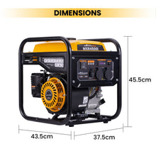 Load image into Gallery viewer, 3500W (3200W) aggregaat inverter generator benzine 230V voor camping en thuis