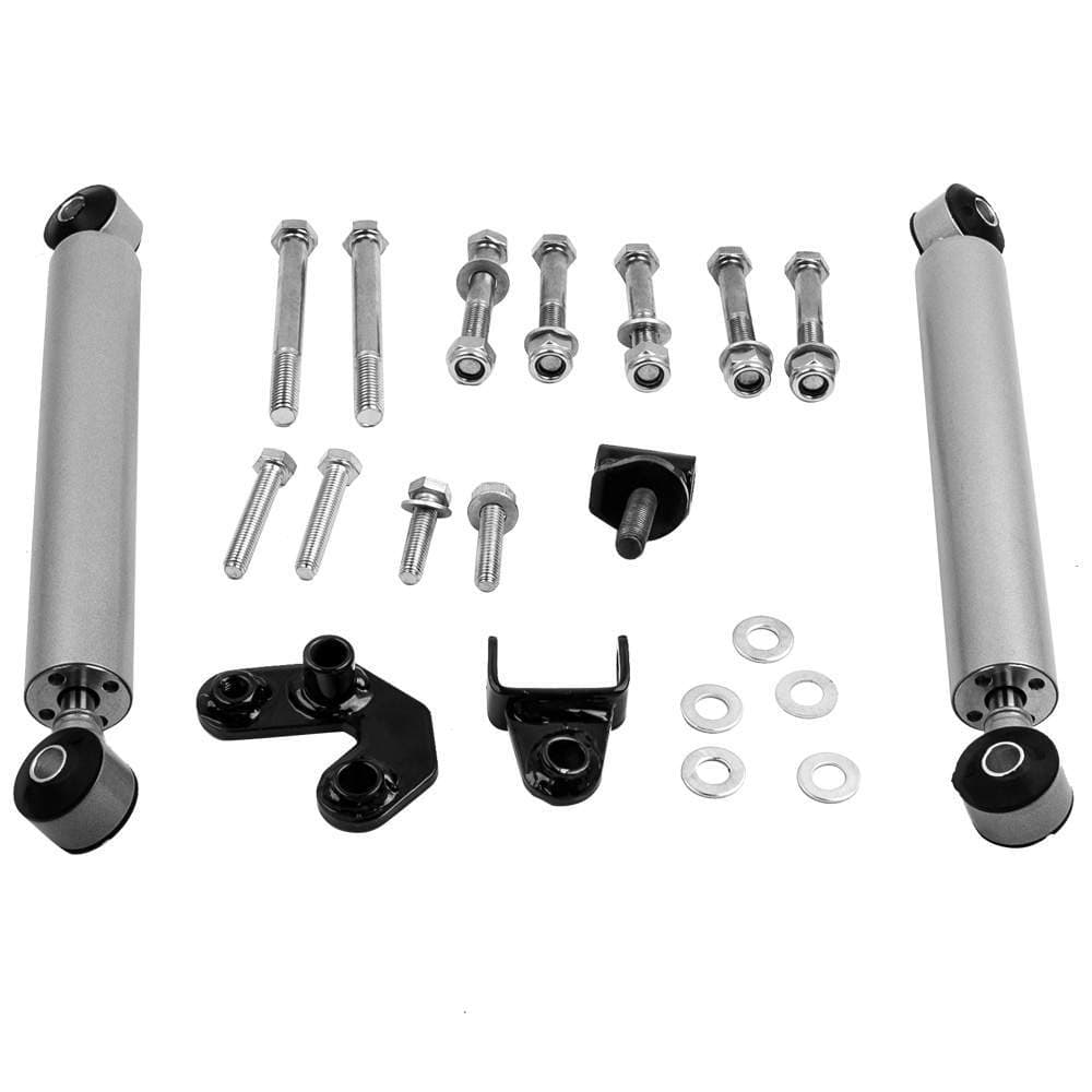 Steering Stabilizer/Damper Kit - Dual Steering Damper suitable for Jeep Cherokee XJ 2WD 4WD 1984 - 2001