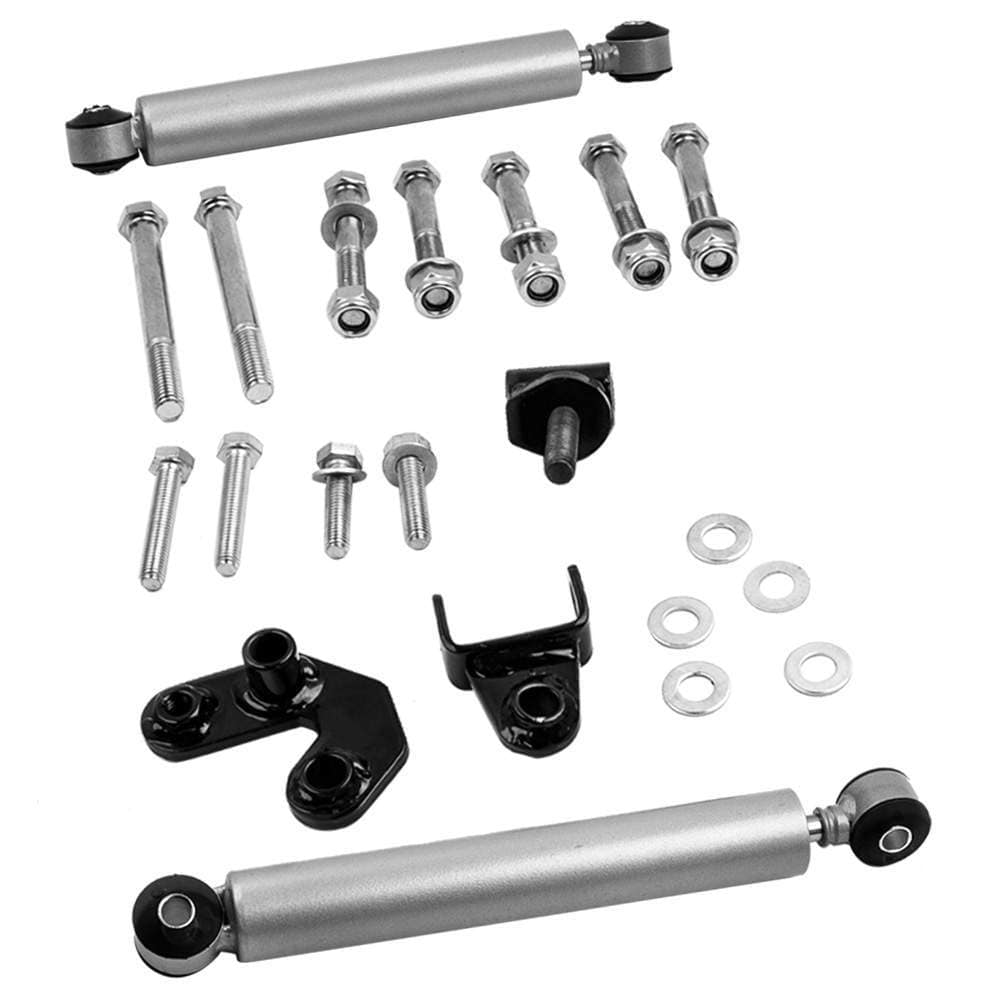Steering Stabilizer/Damper Kit - Dual Steering Damper suitable for Jeep Cherokee XJ 2WD 4WD 1984 - 2001