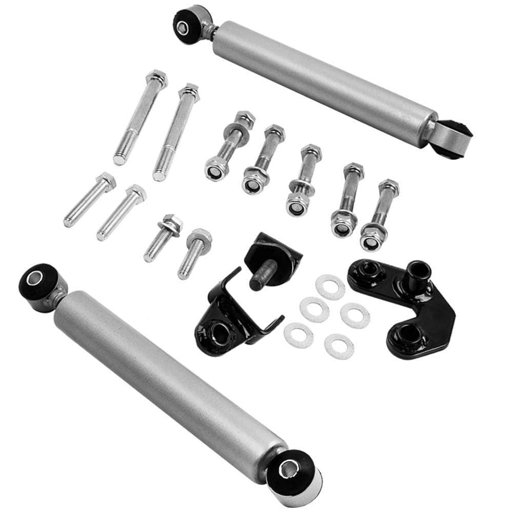 Steering Stabilizer/Damper Kit - Dual Steering Damper suitable for Jeep Cherokee XJ 2WD 4WD 1984 - 2001