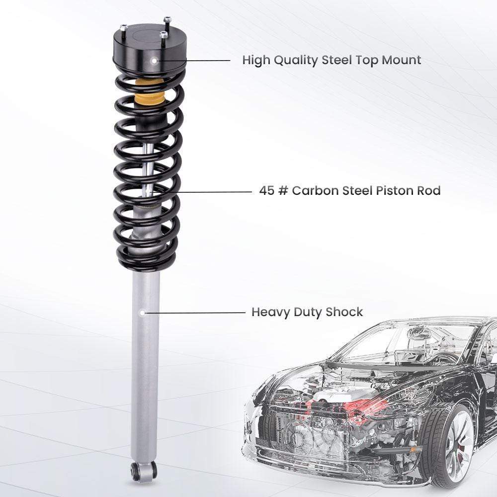 2 stuks achter Air to Coil Spring Schokdempers geschikt voor Mercedes W220 S Klasse 01-06