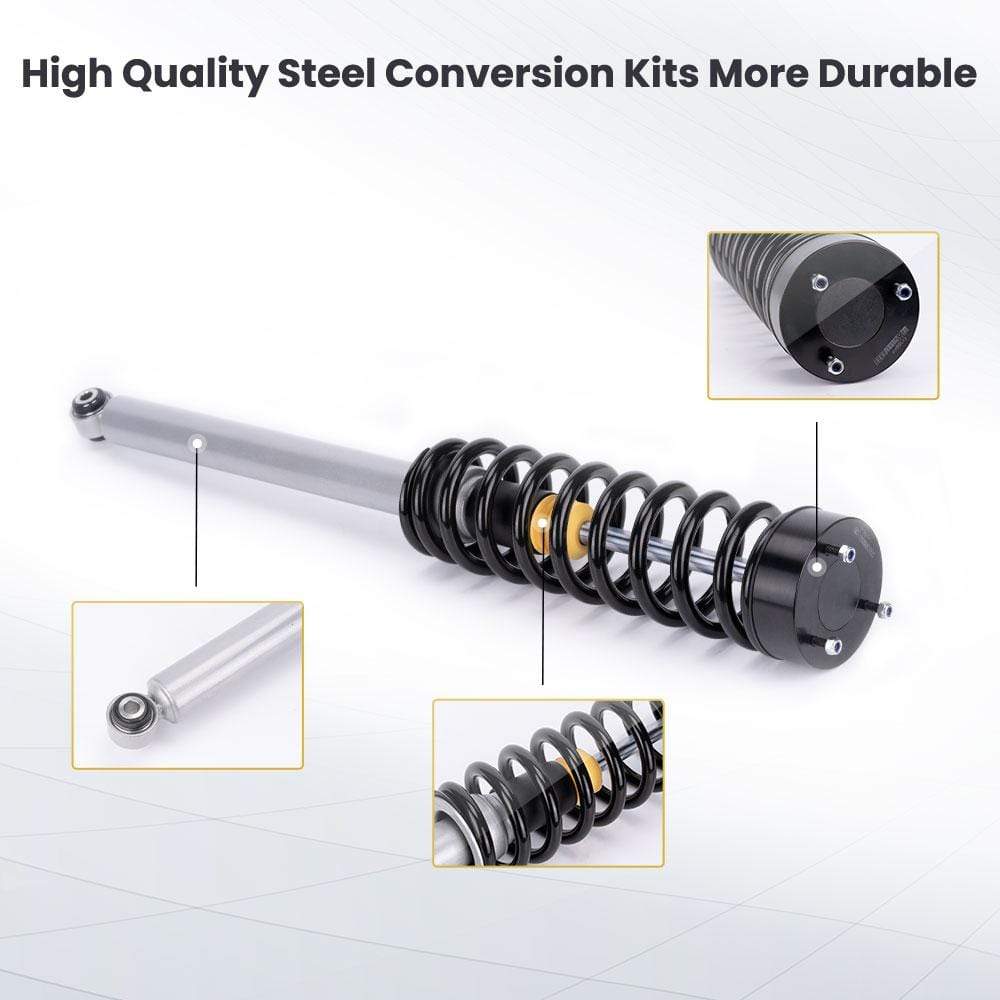 2 stuks achter Air to Coil Spring Schokdempers geschikt voor Mercedes W220 S Klasse 01-06