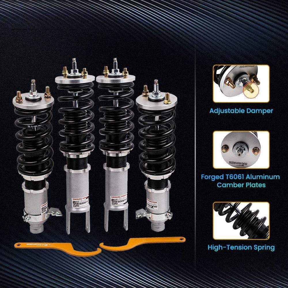 Schroefset Suspension Damping 24-Way Verstelbare geschikt voor Honda CRX ED8 ED9 EE8 89-91