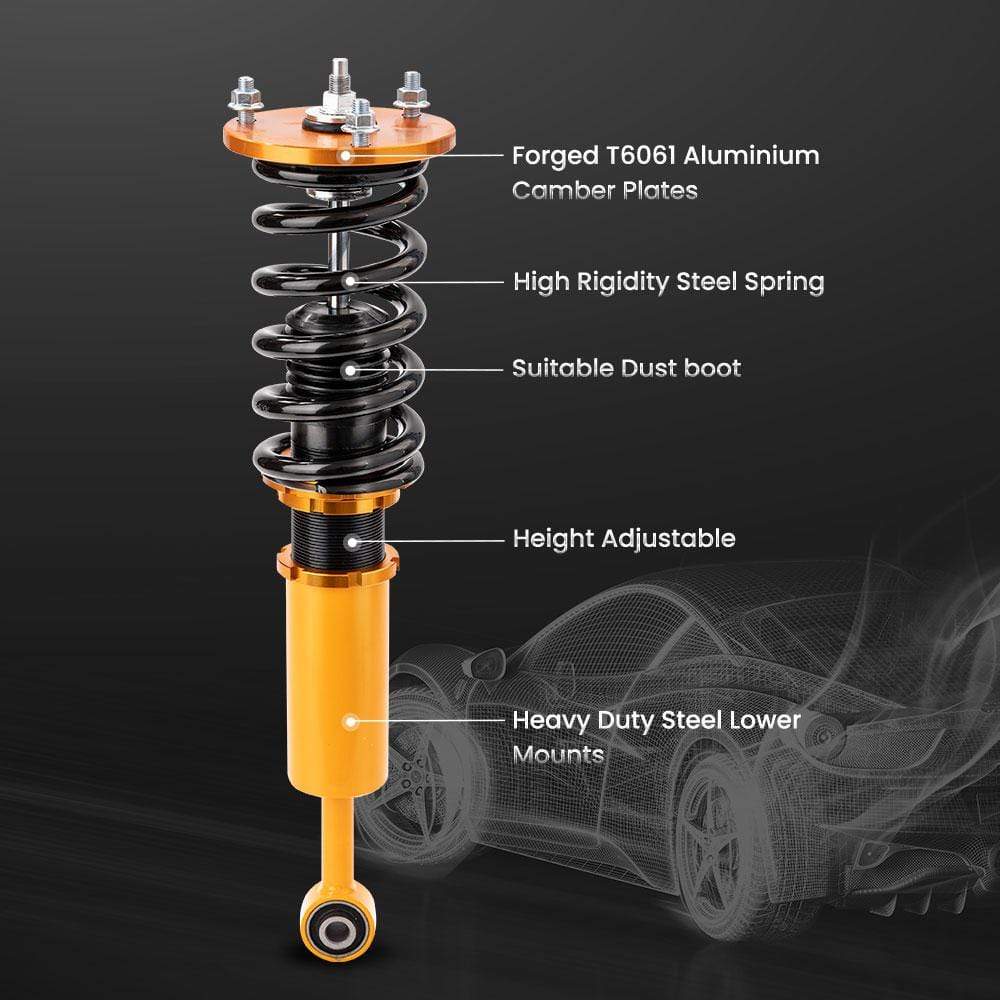 Schroefset verlaging kit geschikt voor Lexus IS350 IS250 2006 2007 2008 2009 2010 2011 2012 set of 4
