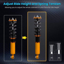 Load image into Gallery viewer, Verstelbare Schroefset Suspensions met 24-way Damper geschikt voor Nissan S13 180SX 240SX 89-94 Set of 4