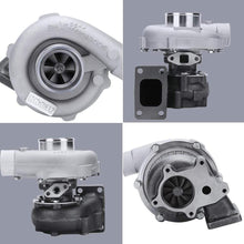 Load image into Gallery viewer, Universal Turbo+Downpipe for T3T4 T04E T3 T4 A/R .63 Oil-Cooled Turbo