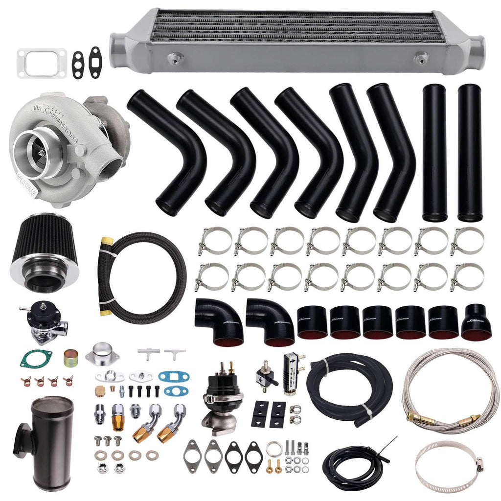 Universal T3T4 Turbo Intercooler + Piping + Wastegate suitable for BMW 328i 325i 323i