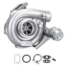 Load image into Gallery viewer, Universal turbo T3/T4 T04E V-band A/R 0.63 internal wastegate up to 420 hp compatible with Audi VW 1.8T VR6