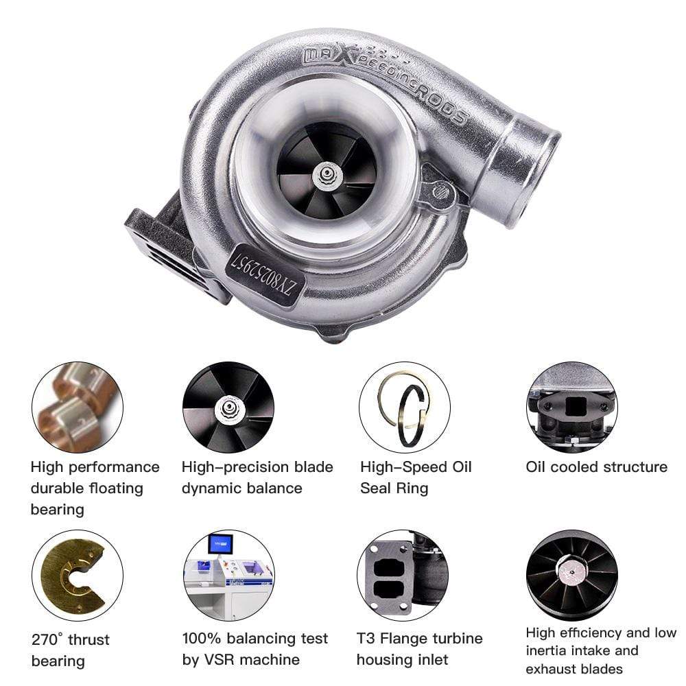 Universal T70 Turbo A/R 0.7 0.82 T3 V-band Flange suitable for Audi VW 1.8L-3.0L engines