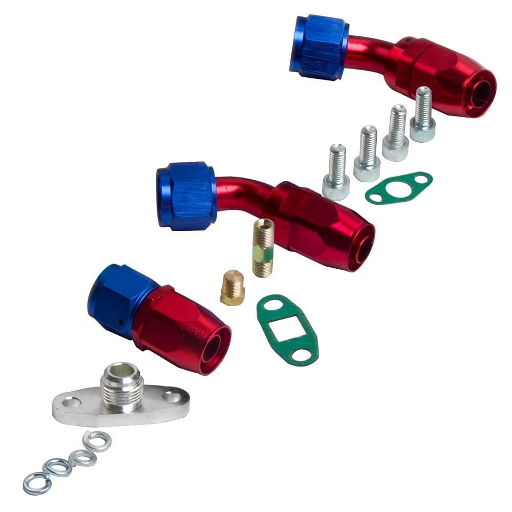 Oil Return Feed Line + Universal Turbo voor 1.5L to 2.5L alle 4/6 Cylinder Engine