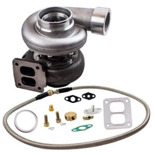 Load image into Gallery viewer, Voor GT45 Turbo T4 V-BAND 1.05 A/R 78Trim 600+ HP Boost + Olietoevoerleiding Kits