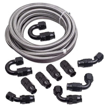 Load image into Gallery viewer, AN-10 Reusable Swivel Hose End Nylon and Roestvrij staal Braided 20FT Fuel Line