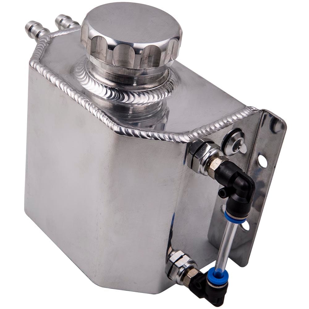 1000ml Aluminium Radiateur Coolant Overflow Recovery Tank Universal Cold Engine