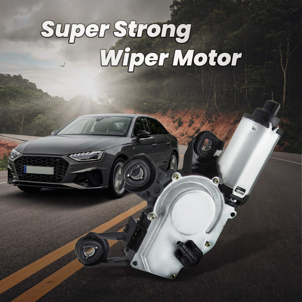 Windscreen Wiper Motor Kit suitable for Audi A3 8P1 8PA A4 8E2 B6 8EC B7 A6 Q5 Q7 8E9955711B rear
