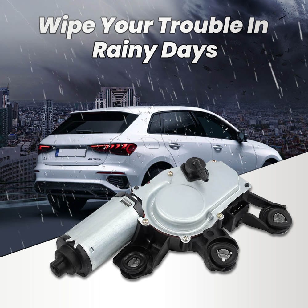 Windscreen Wiper Motor Kit suitable for Audi A3 8P1 8PA A4 8E2 B6 8EC B7 A6 Q5 Q7 8E9955711B rear