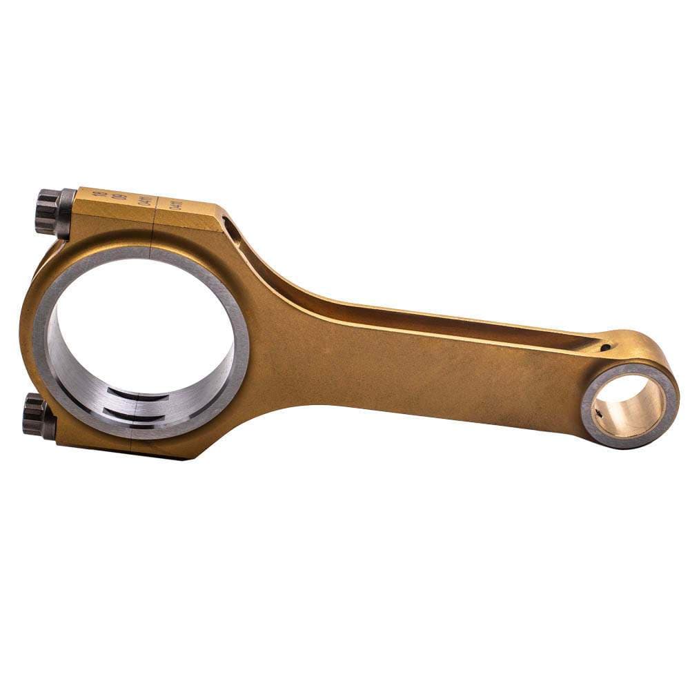 Titanized connecting rods set of 4 for Honda D16 SOHC VTEC (Civic, CRX, Del Sol) | 137 mm, ARP 2000 bolts