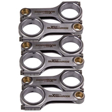 Load image into Gallery viewer, Forged connecting rods H-beam set of 6 for Toyota 1JZ-GTE 1JZ-GE (Supra JZA70, Mark II, Crown) | 125.25 mm, ARP 2000 bolts