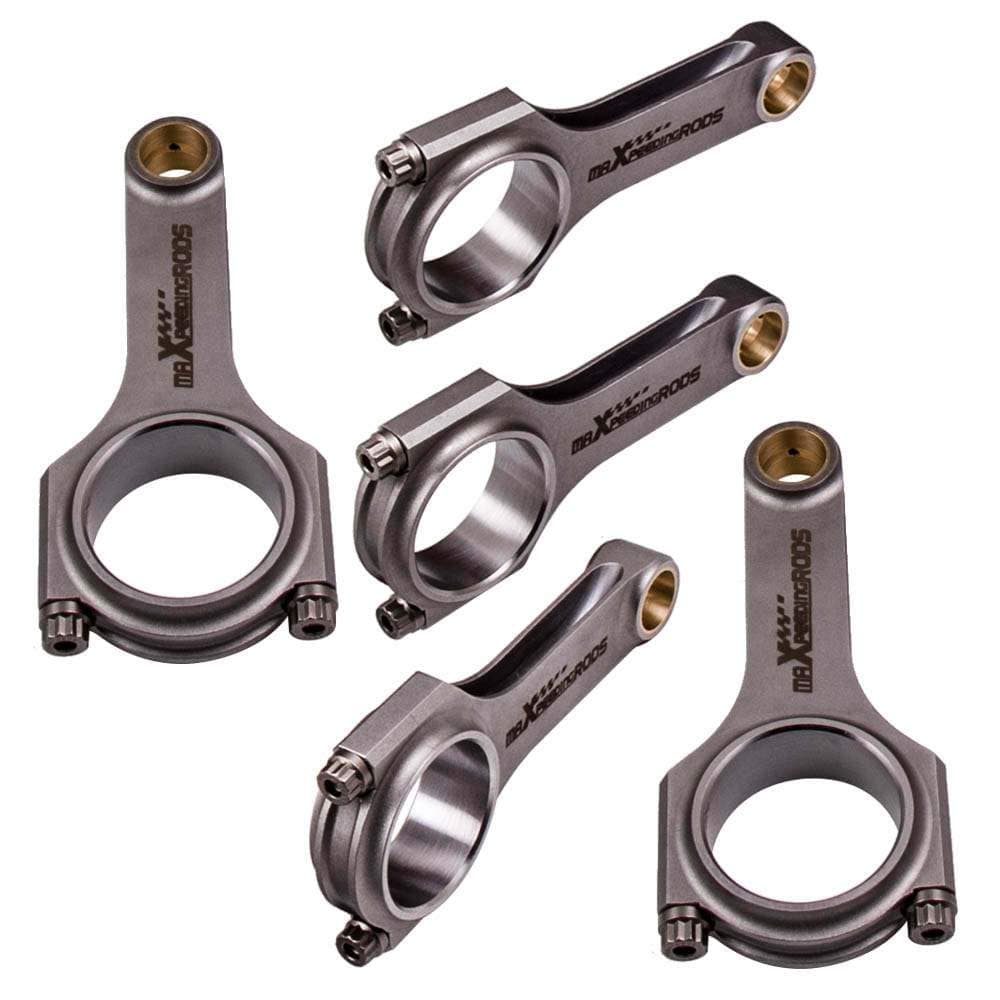 Forged connecting rods H-beam set of 5 for Volvo B5234T 2.3 T5 (850, C70, S70, V70) | 139.5 mm, ARP 2000 bolts