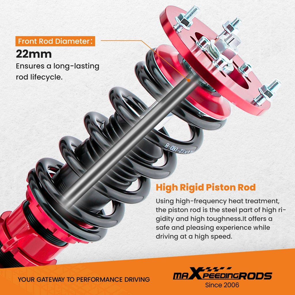 Coilover kit suitable for BMW E46 3-Series 98-06 height/top mounts adjustable Motorsport coilover kit