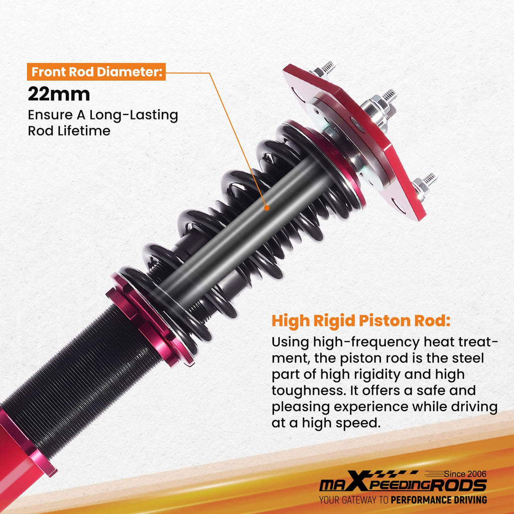 Coilover Shock Absorbers suitable for VW Golf 5 Golf 6 2003-2012 GTI, DTI