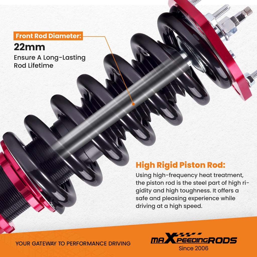 Coilover Shock Absorbers suitable for Nissan 370 Z Z34 Coupe Roadster 2009-2023