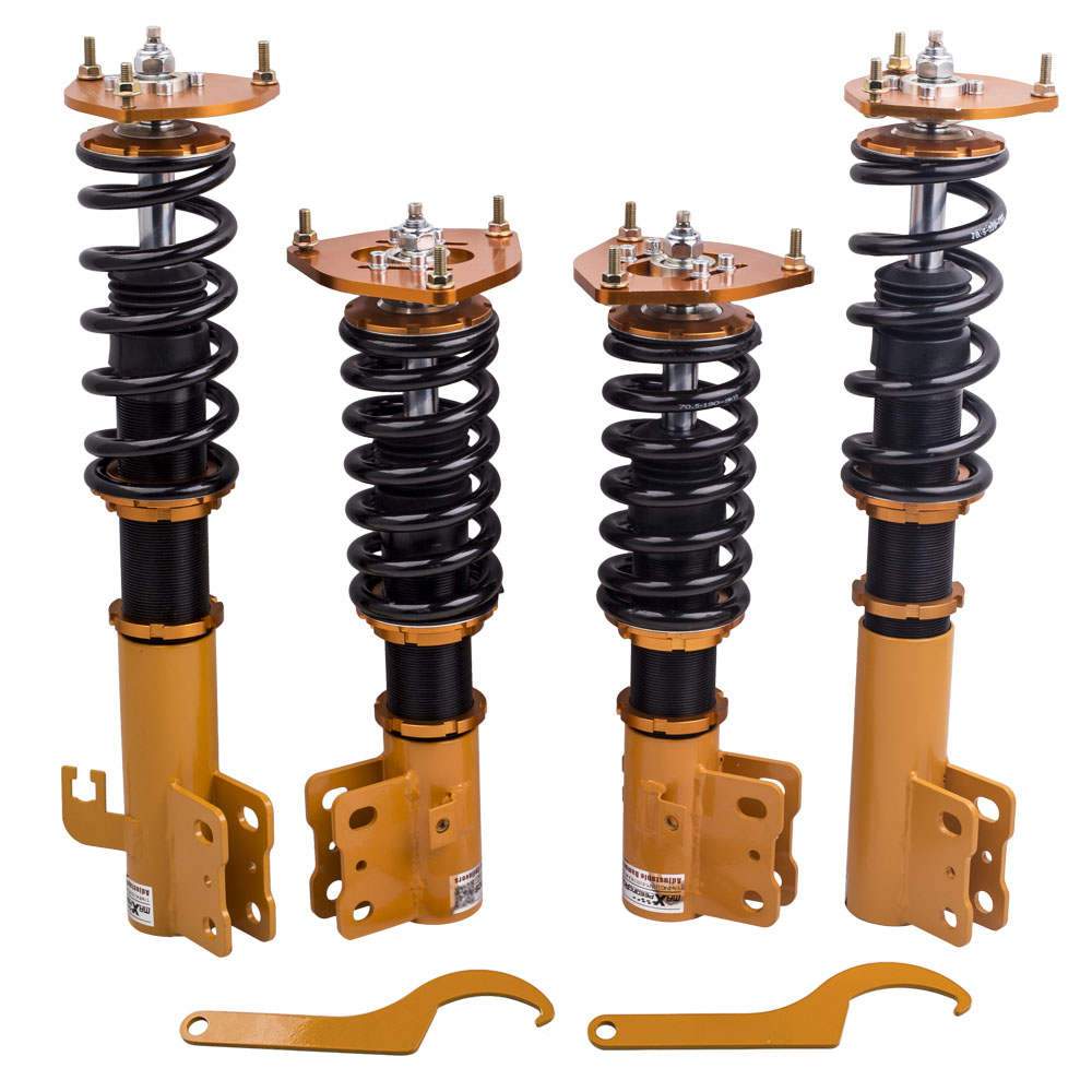 Adjustable sport suspension suitable for Subaru Forester model years 1998-2002 gold