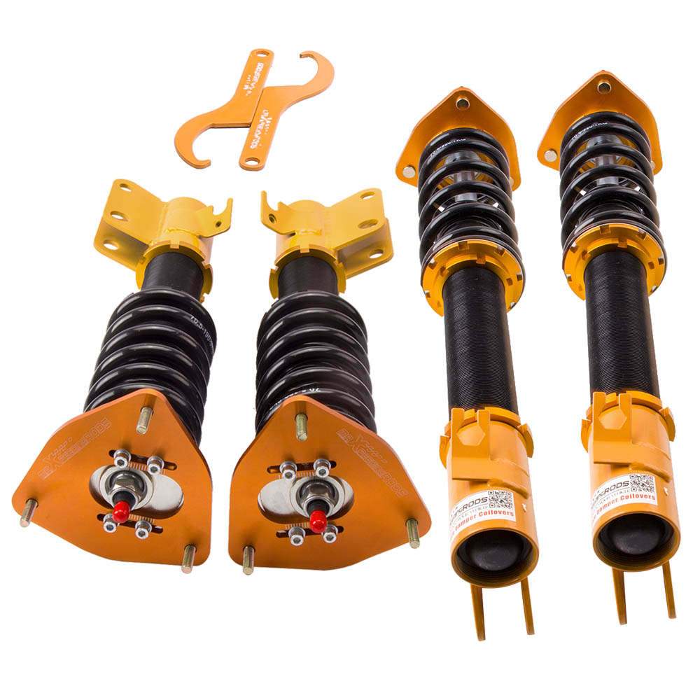 Coilover Suspension Adjustable Golden compatible with Subaru Impreza WRX STI Legacy compatible with Forester Lowering