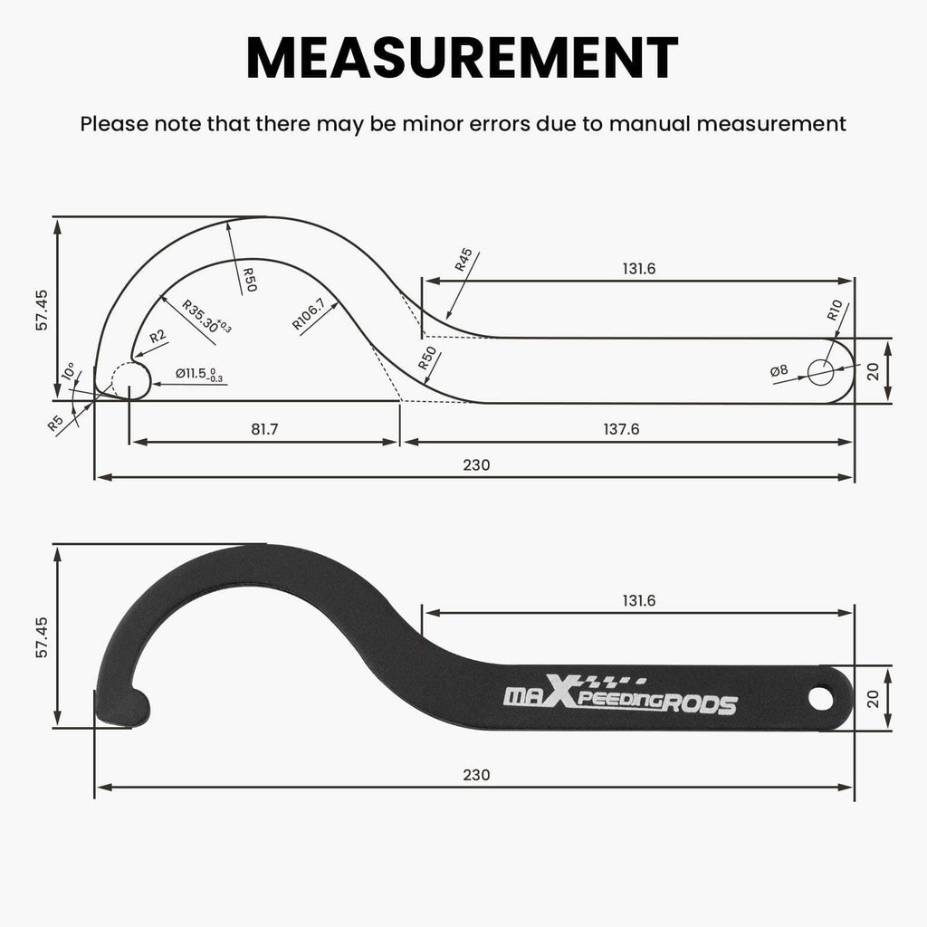 Adjustable wrench for coilover suspension strut coilover wrench Switzerland parts