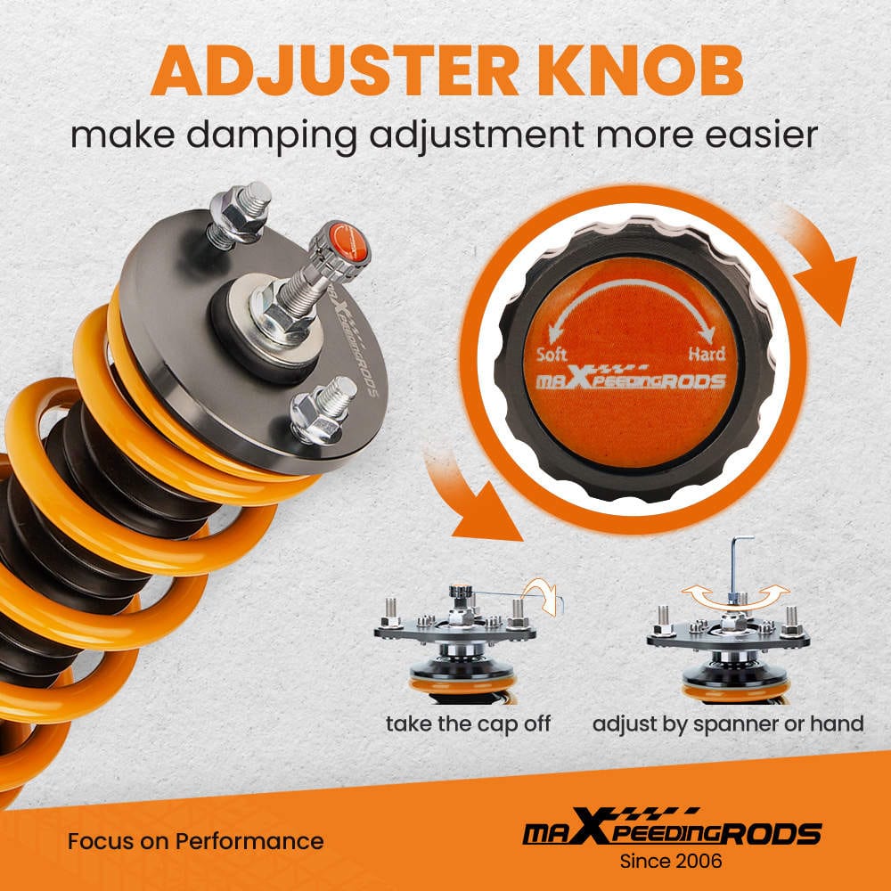 24-Way Adjustable Damper Coilover Kit Suitable for Honda CR-V 1996-2001 RD1 RD3 Lowering