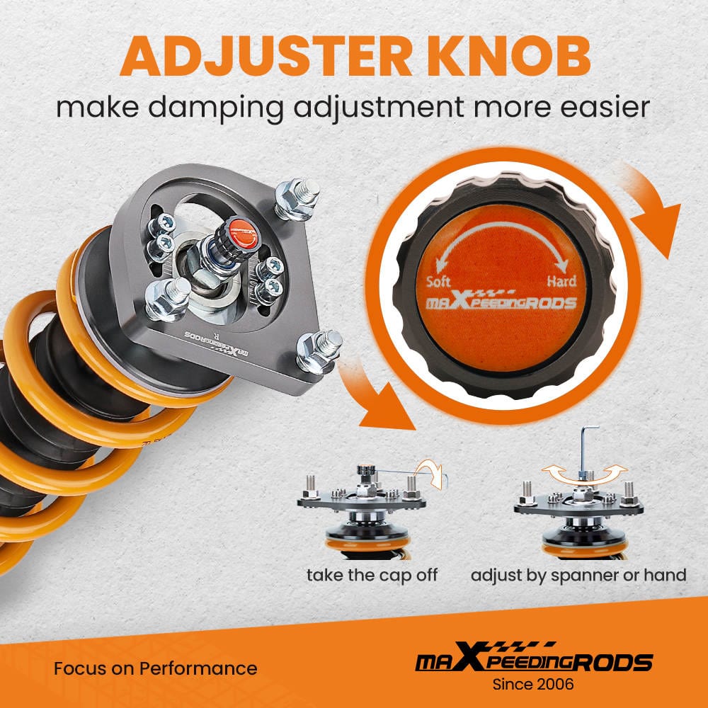 Adjustable Damper Coilover Suspension Kit suitable for Ford Mustang SN95 Shock Absorbers Lowering Kit